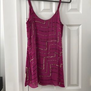 Hot Pink Sequin Parker dress